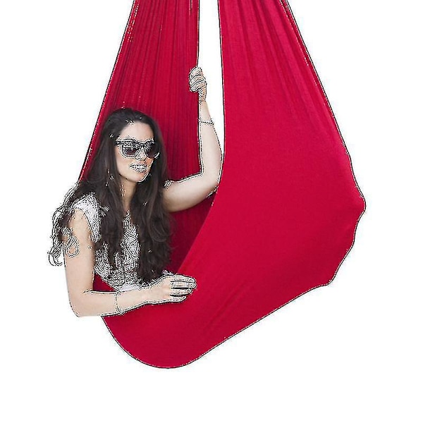 2022 Ny Aerial Yoga Swing Set & Hammock Kit För Flexibilitet & Smärtlindring 100*280cm Lila