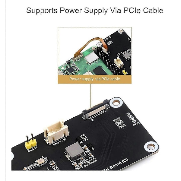 5 PCIe - Gigabit ETH -kortille Tukee RPi OS:ää, ajurivapaa PCIe - Gigabit ETH -sovitinkortille