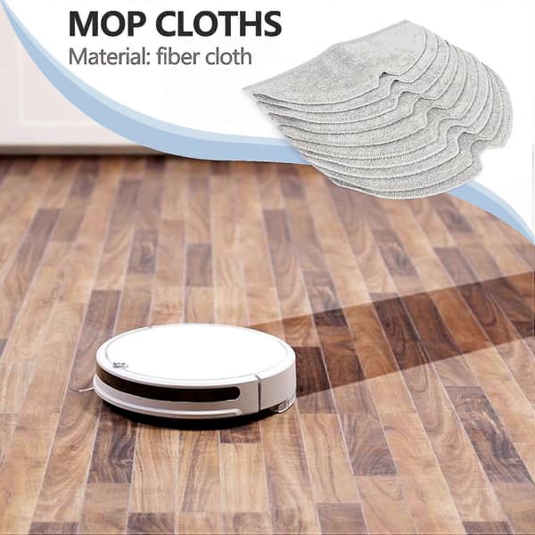 10 stk. Mikrofiber Moppeklut Kompatibel for S5 S5 Max S6 S6 Pure S6 MaxV E4 E35 E2 Støvsuger Deler