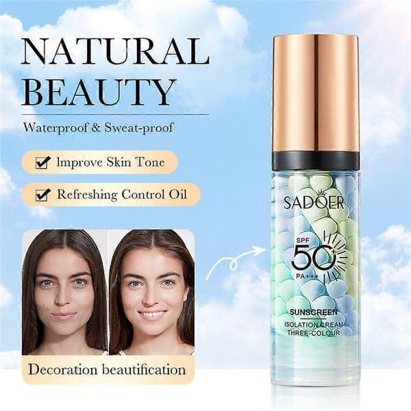 2x Makeup Primer Farvekorrigerende Ansigts Serum Ansigts Makeup Primer Base Isolationscreme Usynlig Pore