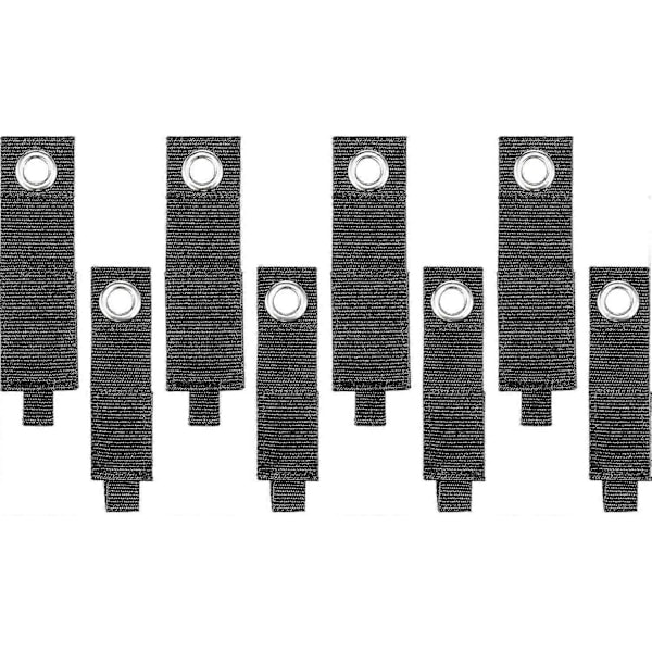 8 stykker (stor X 4, medium X 4) forlengelseskabelholdere, kraftige oppbevaringsbelter forlengelseskabeloppbevaringsbokser