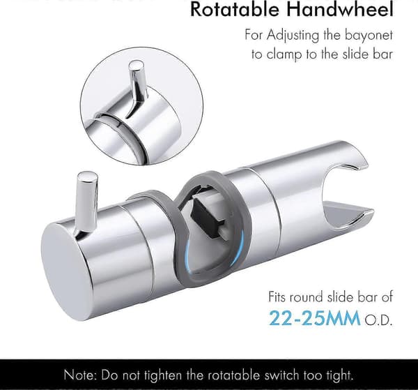Dusjsliderholder for 22-25MM dusjarmaturer