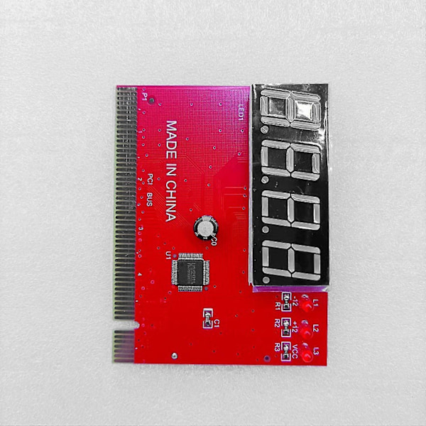 Computer PCI Testkort Motherboard LED 4-cifret Diagnostisk Tester Debug Kort PC Analysator