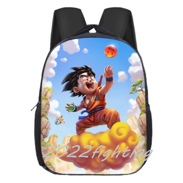 12 tommer Dragon Ball rygsæk Goku børnehave skoletaske Anime Silver