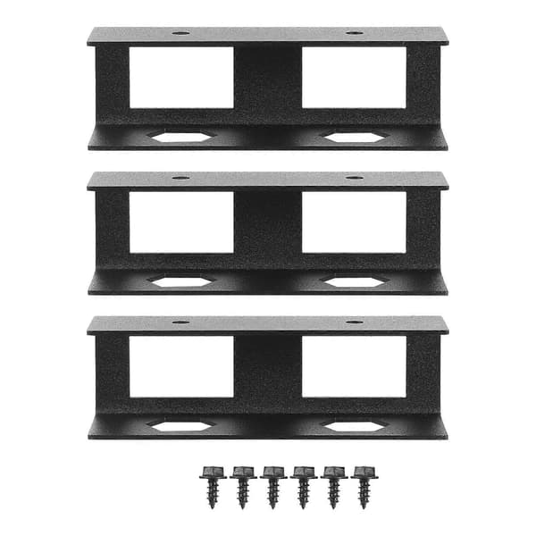 Laptop Organizer til Under Bordet, Notebook Computer Støtte, Sort 10X3CM, Carbon Stål Tablet Holder, 1 Sæt