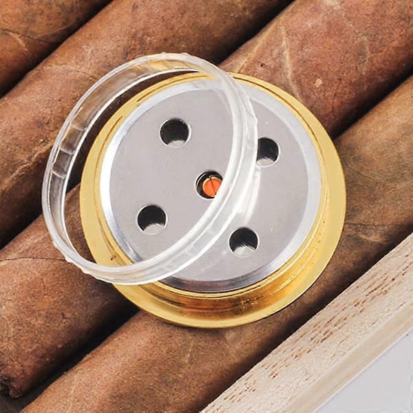 Cigar Hygrometer Cigar Luftfugter Præcision Rund Punkt Hygrometer til Cigar