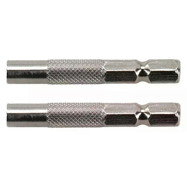Hurtig bitkonvertering med 6 35 mm sekskantadapter konverterer til 4 mm system magnetisk holder for nemt bitskift 2 stk.