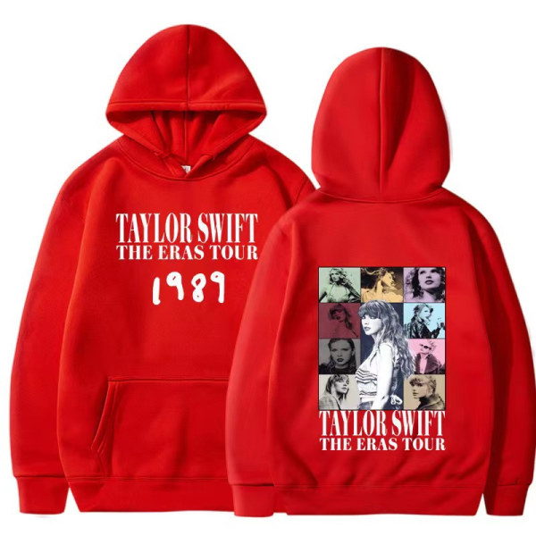 Tylor Ers r 0 Ccert r Crewc Taylor Swift 1989 hettegenser for menn og kvinner red 2XL