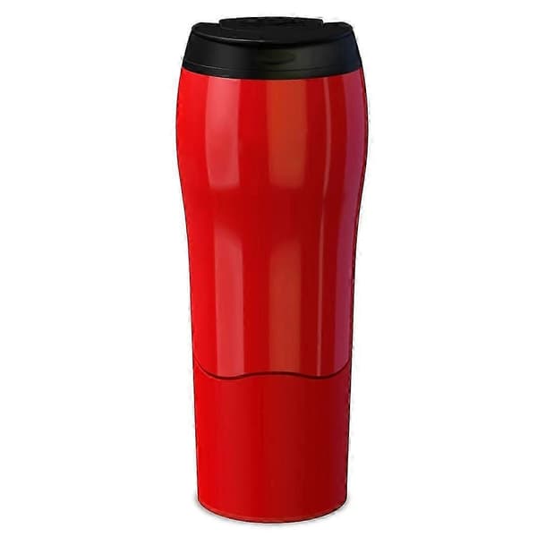 Bærbart krus med stor kapacitet, perfekt til solorejser, ideel til kaffe, te, iste og sodavand.