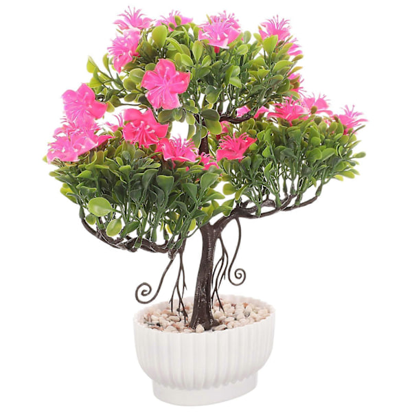 Faux Krukväxt Suckulent Konstgjord Bonsai Hemägare Kontorsanställda Rosa 27x26cm 1st