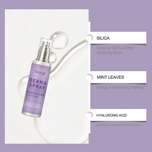 Ansigthårsidentifikationsspray til ansigtsbarbering - Dermaplaningspray til kvinders ansigt - Håridenficerende spray til dermaplaning - Hårfjerningsspray til kvinder 2PCS