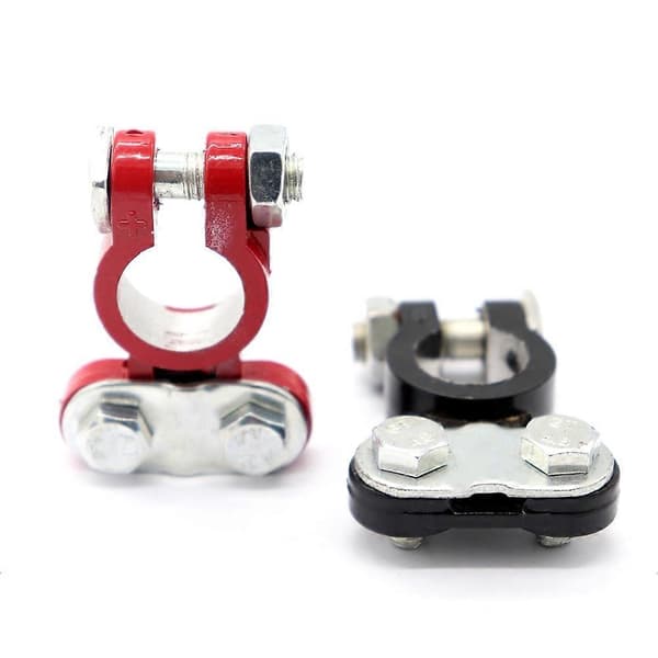 1 par positive negative bil batteri terminaler klemme stik clips