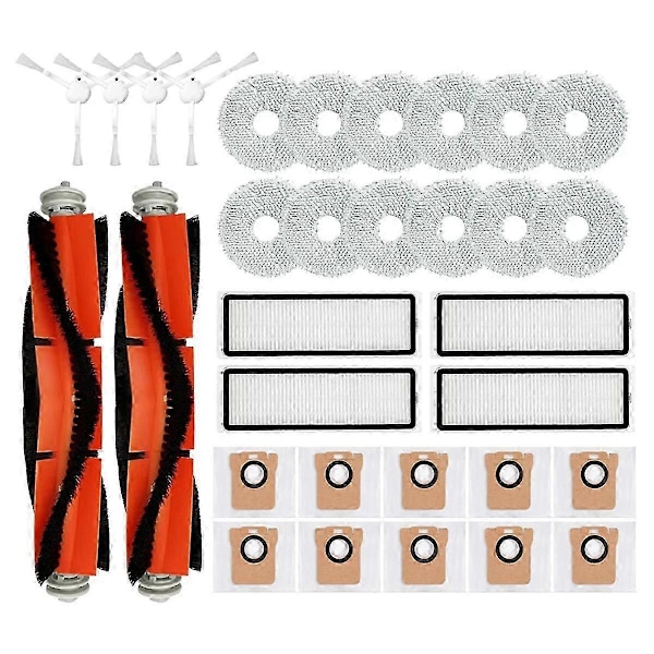 För Robotdammsugare X10+ X10 Plus B101GL Reservdelar Tillbehör Huvudborste Sidoborste Hepa Filter Dammpåse M Edition 2