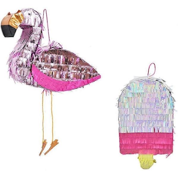 1 kpl Flamingo Pinata Pieni Pinata Syntymäpäiväjuhliin Peli Lasten Juhliin Pelaajahuoneen Sisustus Valokuvarekvisiitta, Satunnainen Väri