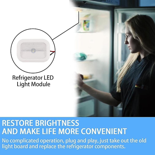 W10695459 Kylskåp LED Ljusmodul Enhet För, kylskåp LED Ljuskort W10843353