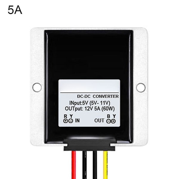 DC-DC 5V-11V til 12V 10A/8A/5A ABS Boost Modul Strømforsyning Step-up Adapter Q