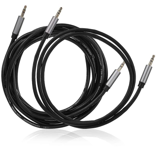 Ekstra lydkabel headset forlengelseskabel kontorbruk 2m elegant 2 stk