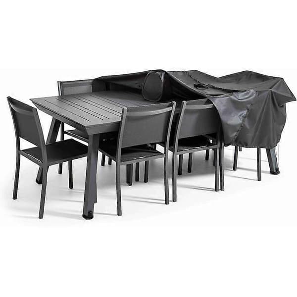 Havemøbelovertræk 240 x 130 x 60 cm sort Sort