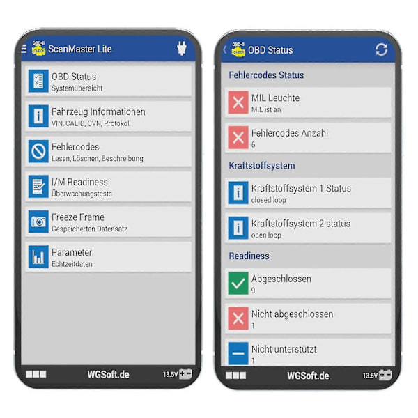OBD2 Diagnoseværktøj Bluetooth Fejlkodelæser Auto Scan Bil Diagnose Android