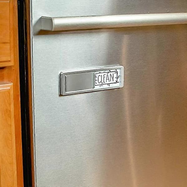 Diskmaskin Indikator Skylt Miljövänlig Universal ABS Glidande Diskmaskin Magnet Skylt för Hemmet
