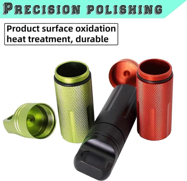 Set med 3 pillerburkar, Aluminium, 10cm, Multicolor