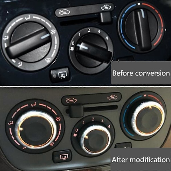 3 st A/C Luftkonditionering Panel Kontroll Strömbrytare Knapp