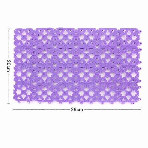 Mat Pustende Multifunksjonell Mesh Rede Matte Lilla 29*20*1cm Sklisikker 3 stk