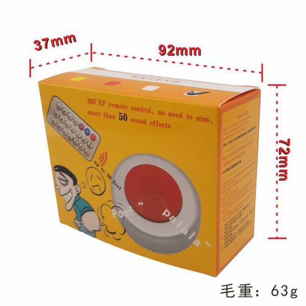 Ny rolig fjärrkontroll pruttmaskin present