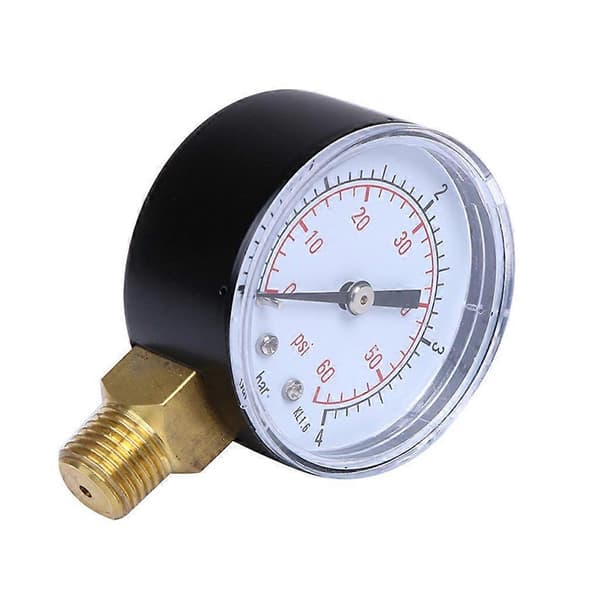 Praktisk tryckmätare 0-4bar/0-60psi luftkompressor hydraulisk tryckmätare