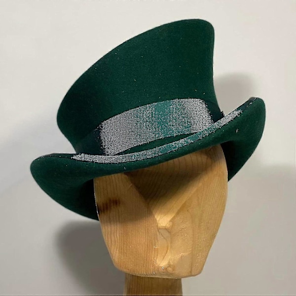 Asymmetrisk Hög Hatt Ullhatt Dam Herr Unisex Hatt Steam Punk Hatt Hög Hatt Modeband Dekorativ Hatt Hatt Med Öronlapp-ZZY