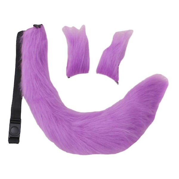 Wolf Fox Tail Clip Set Halloween Fancy Fancy Party Puku Lelut Lahja naisille color 7