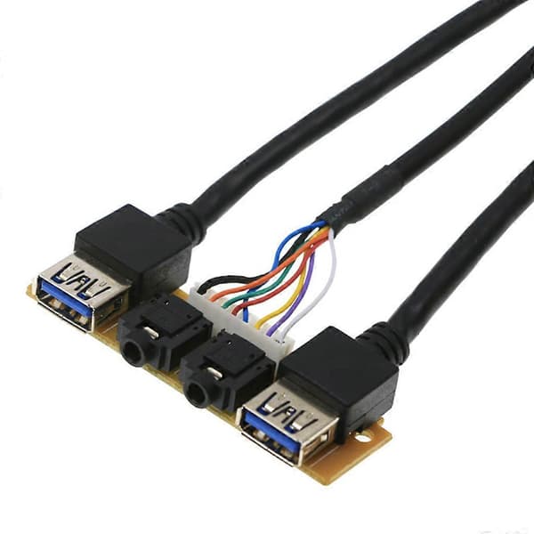Frontpanel USB3.0+USB3.0+H D Audio Jack Porte I/O Board+Internt Kabel