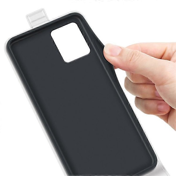 Telefondeksel Kompatibelt For Motorola Moto G54 5G Vertikal Flip Telefon Shell Crazy Horse Tekstur Cover White