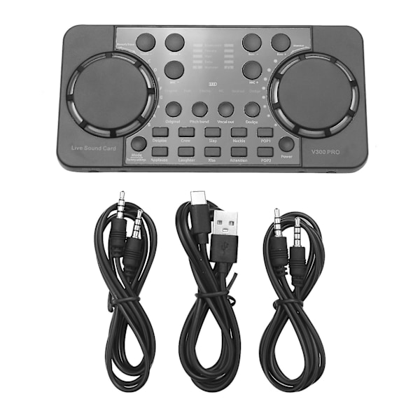 V300 Pro Äänikortti 10 Bluetooth Melunvaimennus Äänimikserit Kuulokemikrofoni Ääniohjaus Puhelimelle P