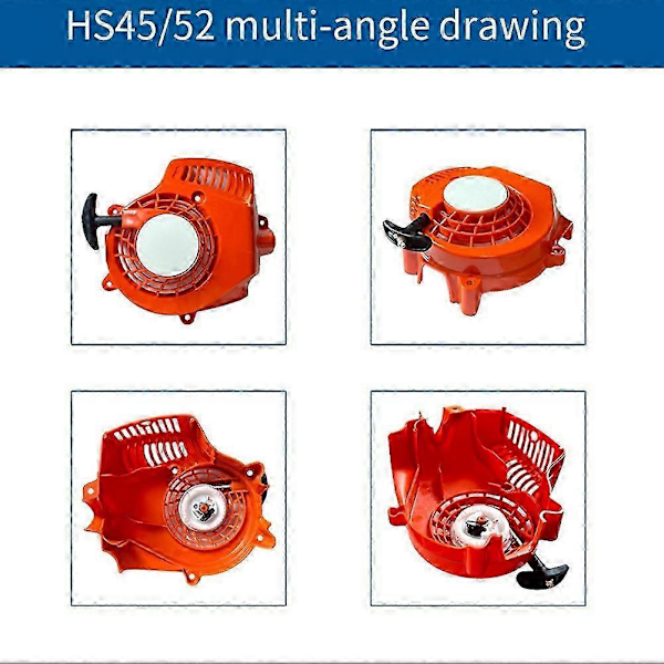 Omvänt drag för HS45 HS52 Häcktrimmer Handdrag Häcktrimmer 42280802100