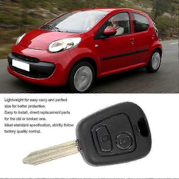 Bilnyckel Fodral 2 Knappar ABS Skydd Tillbehör Passar Citroen C1 C2 C3 C4 Xsara Picasso