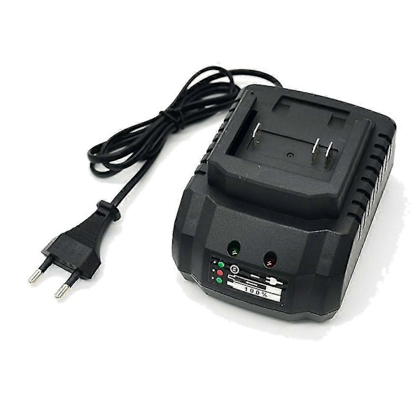 Laddare för litium 18v 21v batteri, kompatibel med sladdlös borr, slipmaskin, elektriska verktyg, EU-kontakt
