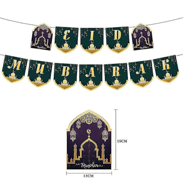 Ramadan Eid Mubarak riippuva koriste, vedettävä kukka