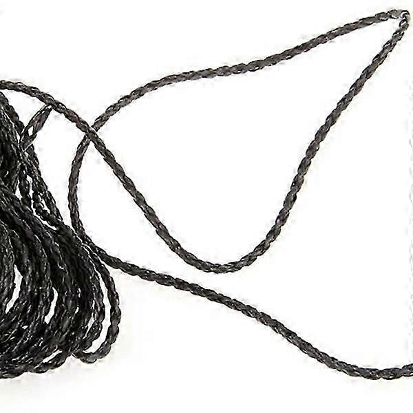 9m Sort Flettet Læder Halskæde Snor DIY 3mm HOT