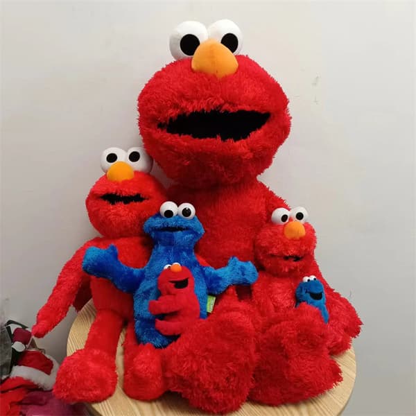 Sesam Street Cookie Monster pehmolelu, Punainen Hirviö 40cm