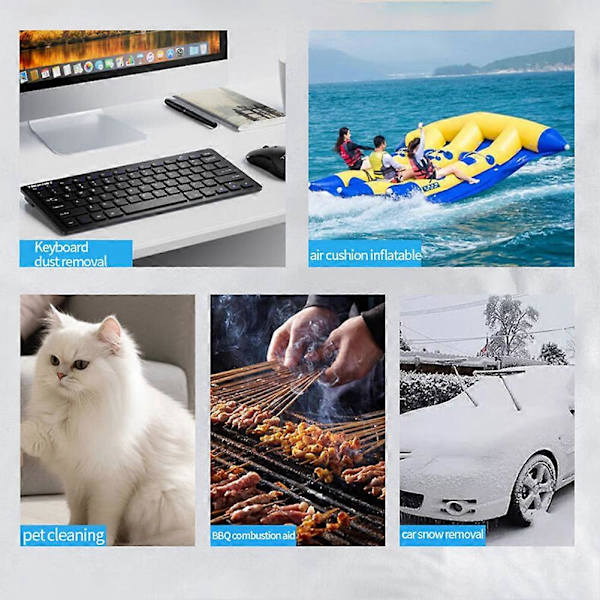 Bärbara termiska snöslungor Långvarig sladdlös design för gård garage campingcc B