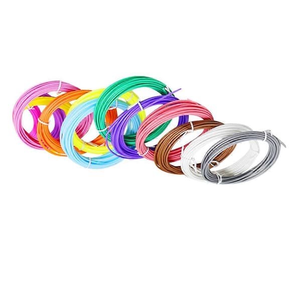 Refills 3D Print Pen Plastik 1.75mm Klar Farve 1 Sæt