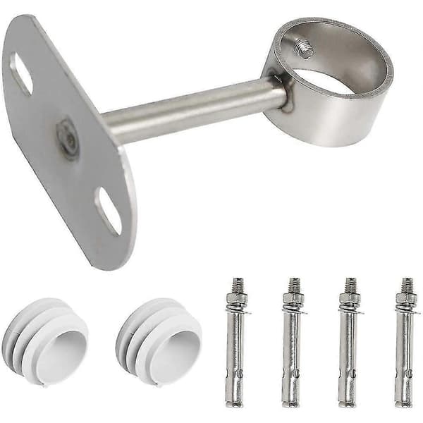 Takmonteringsfäste, Garderobsrörsfäste, 32mm Dia, Garderobsstångs Spakstöd Hållare Rörfläns