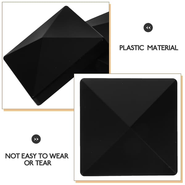 4 Set Staketuppar Staket Toppskydd Staketöverdragsskydd Staket Plast Topplock