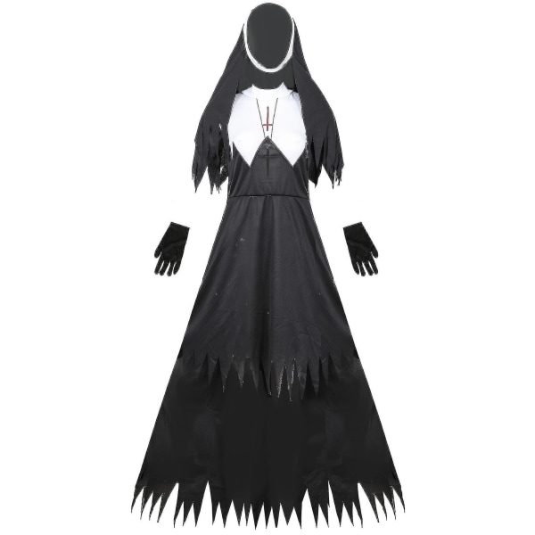 Halloween Nun Costume Cosplay Vampire Devil Costume Halloween Costume S