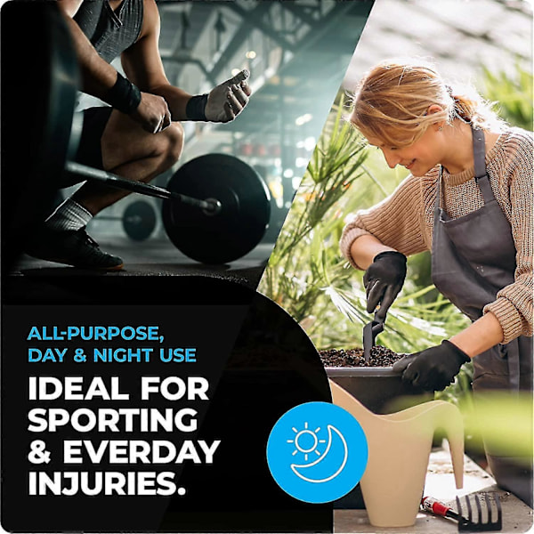Albuestøtte til mænd og kvinder - Kompressionsærme til tendinitis, arthritis, skader (l, grå, enkelt)