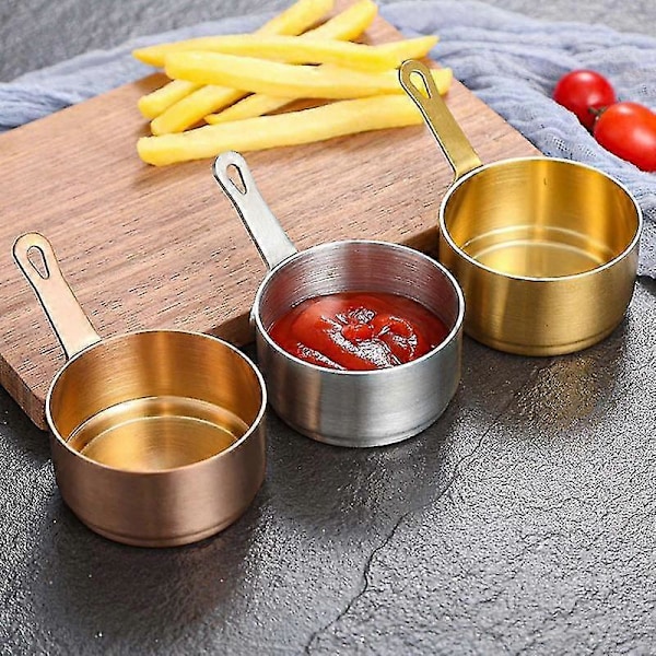 Dipsauce Skål Høj Holdbarhed Rustfri Stål Soyasauce Dyp Skål Krydderi Blanding