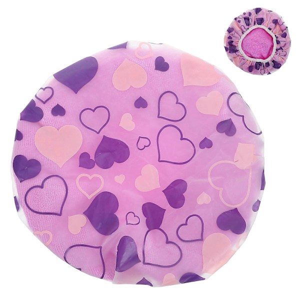 Hiussuoja Suihkuun Uudelleenkäytettävä Vedenpitävä Suihkumyssy Pyyhe Kangas Naisille Kylpy Spa 29.00X29.00X0.30CM Suojaa Kiharat Hiukset 1kpl