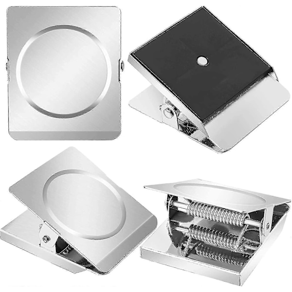4 kpl suuria magneettiklipsiä, raskaaseen käyttöön tarkoitetut magneettiklipsit, erittäin suuret klipsimagneetit, jääkaappimagneettiklipsit, vahvat magneettiklipsit Whitedi Man Jiaboardille, Ref