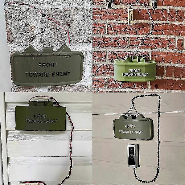 2024 Viral Ring Cam Claymore Mine Kit Replika - Perfekt til Pranks og Sikkerhed